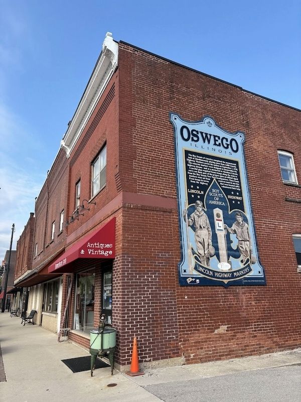 Oswego, Illinois Marker image. Click for full size.