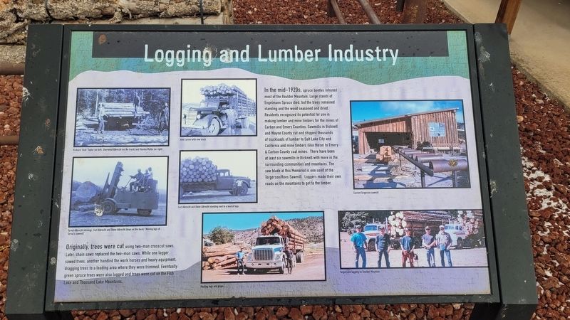 Logging and Lumber Industry Marker image. Click for full size.