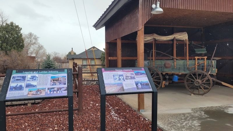 Logging and Lumber Industry Marker (left side) image. Click for full size.