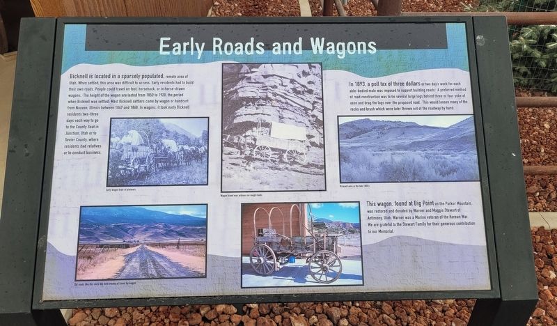 Early Roads and Wagons Marker image. Click for full size.