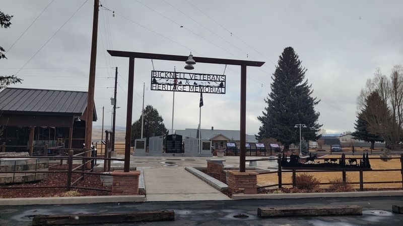 The entrance to the Bicknell Veterans & Heritage Memorial image. Click for full size.