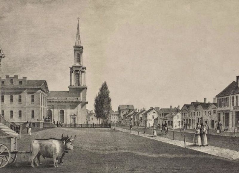 King Street, Toronto, 1835 image. Click for full size.