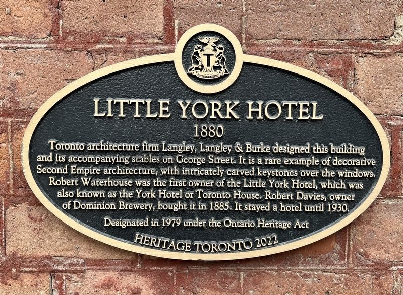 Little York Hotel Marker. Click for full size. Little York Hotel Marker image. Click for full size.