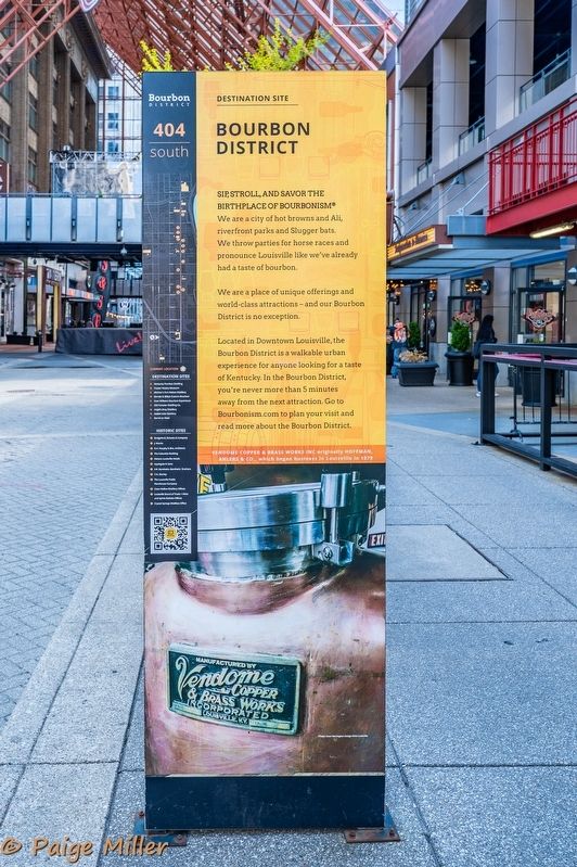 Bourbon District side of marker. Click for full size. Bourbon District side of marker image. Click for full size.