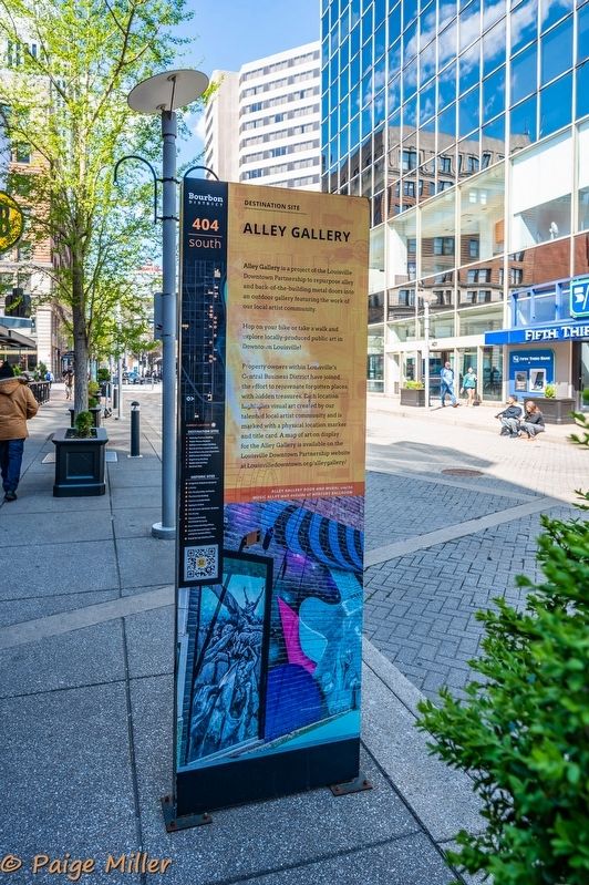 Alley Gallery side of marker. Click for full size. Alley Gallery side of marker image. Click for full size.