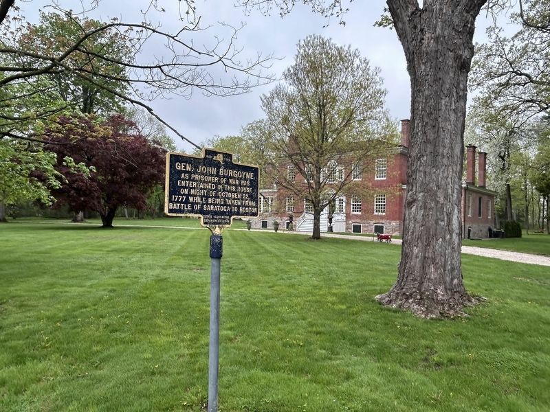 Gen. John Burgoyne Marker. Click for full size. Gen. John Burgoyne Marker image. Click for full size.