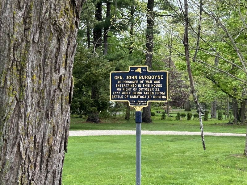 Gen. John Burgoyne Marker. Click for full size. Gen. John Burgoyne Marker image. Click for full size.