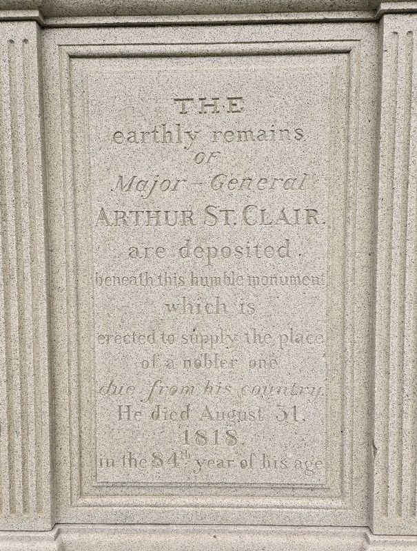 General St. Clair Monument image. Click for full size.
