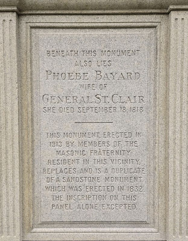 General St. Clair Monument image. Click for full size.