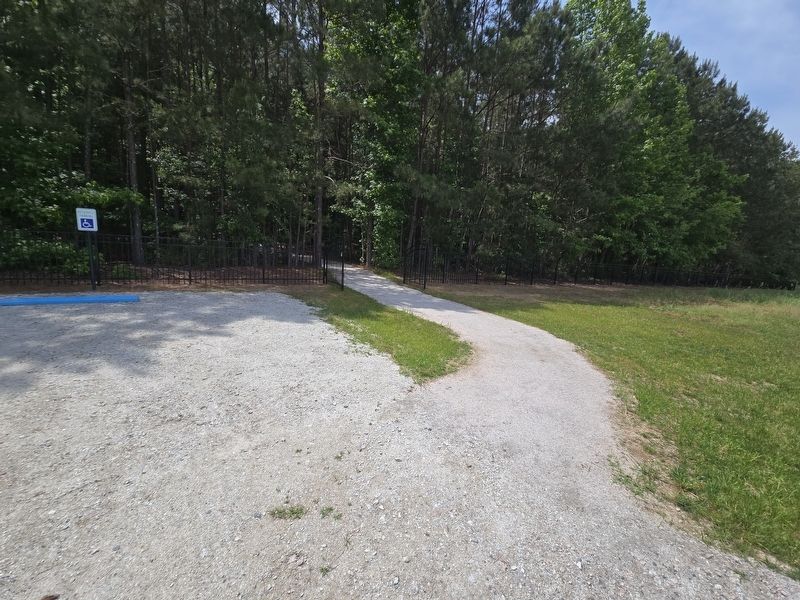 Path from parking lot to Enslaved Ancestral Burial Ground Marker. Click for full size. Path from parking lot to Enslaved Ancestral Burial Ground Marker image. Click for full size.