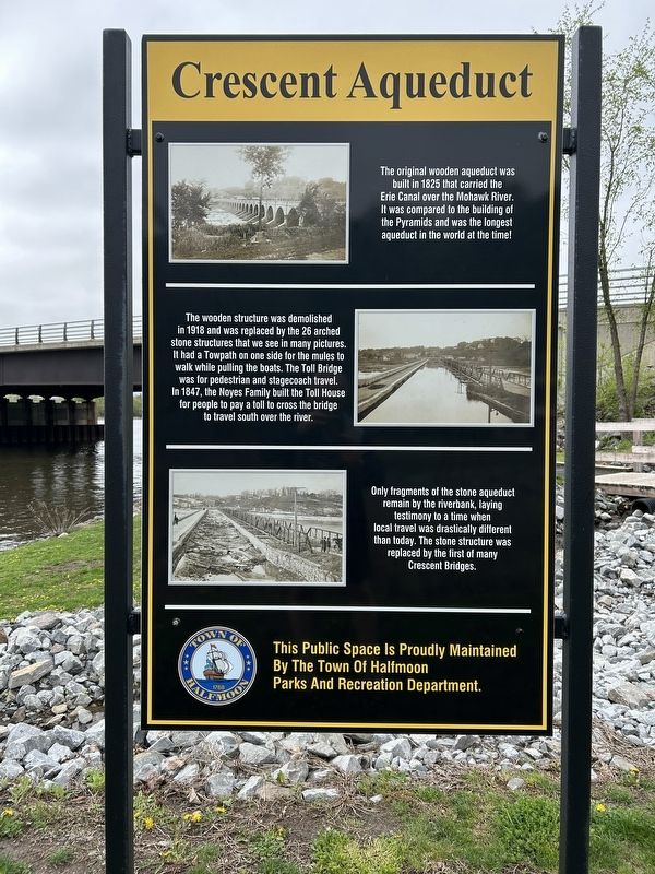 Crescent Aqueduct Marker. Click for full size. Crescent Aqueduct Marker image. Click for full size.