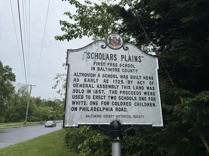 "Scholars Plains" Marker. Click for full size. "Scholars Plains" Marker image. Click for full size.