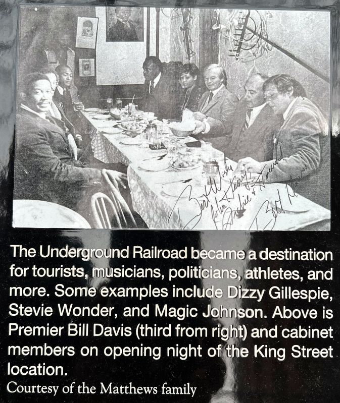 Underground Railroad Restaurant marker photos and and cation detail image. Click for full size.