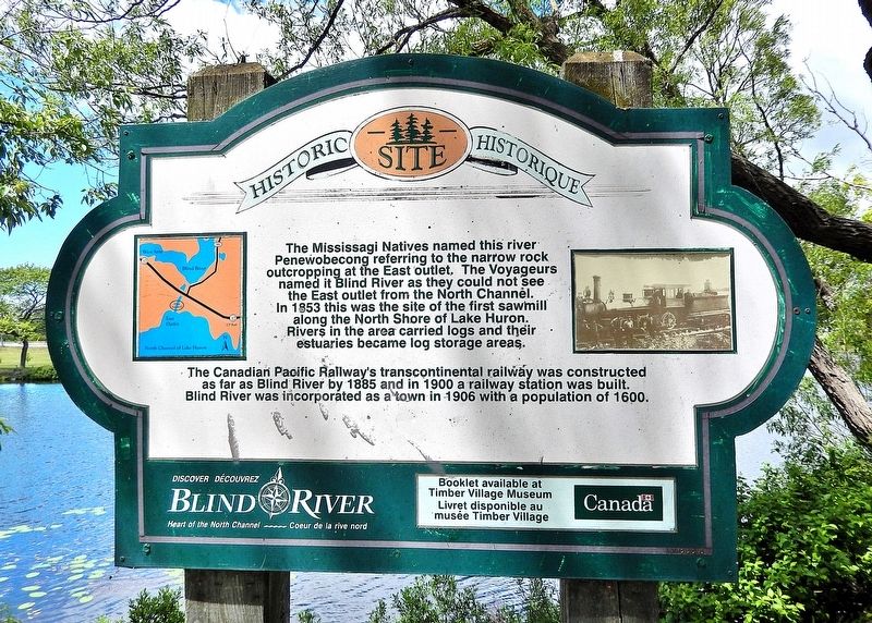 Blind River Marker. Click for full size. Blind River Marker image. Click for full size.
