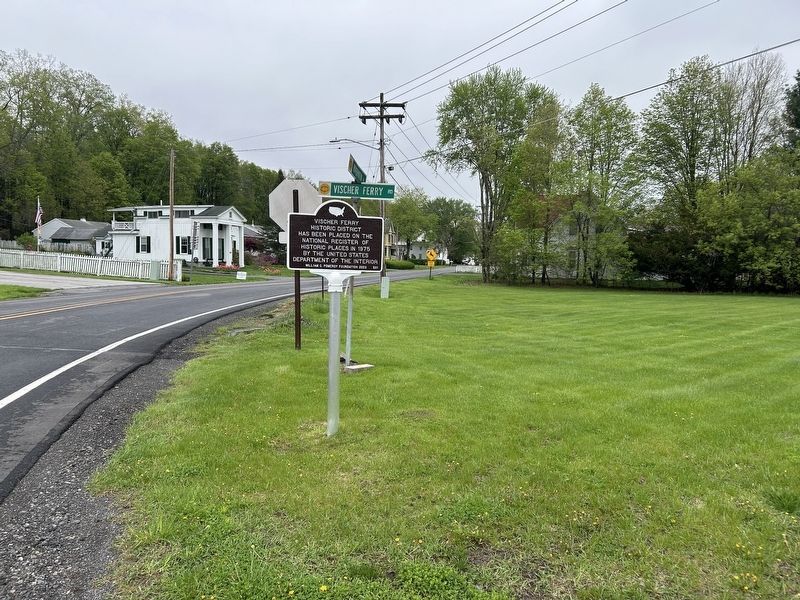Vischer Ferry Historical District Marker. Click for full size. Vischer Ferry Historical District Marker image. Click for full size.
