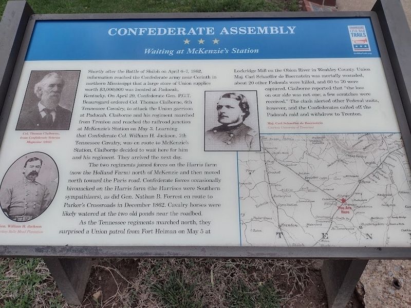 Waiting at McKenzie Station Marker. Click for full size. Waiting at McKenzie Station Marker image. Click for full size.