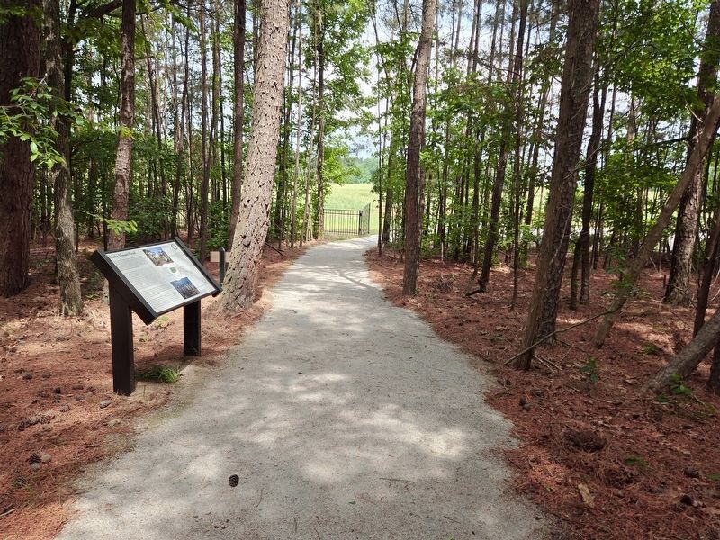 Rocky Mount Road Marker looking towards the entrance from the parking lot. Click for full size. Rocky Mount Road Marker looking towards the entrance from the parking lot image. Click for full size.
