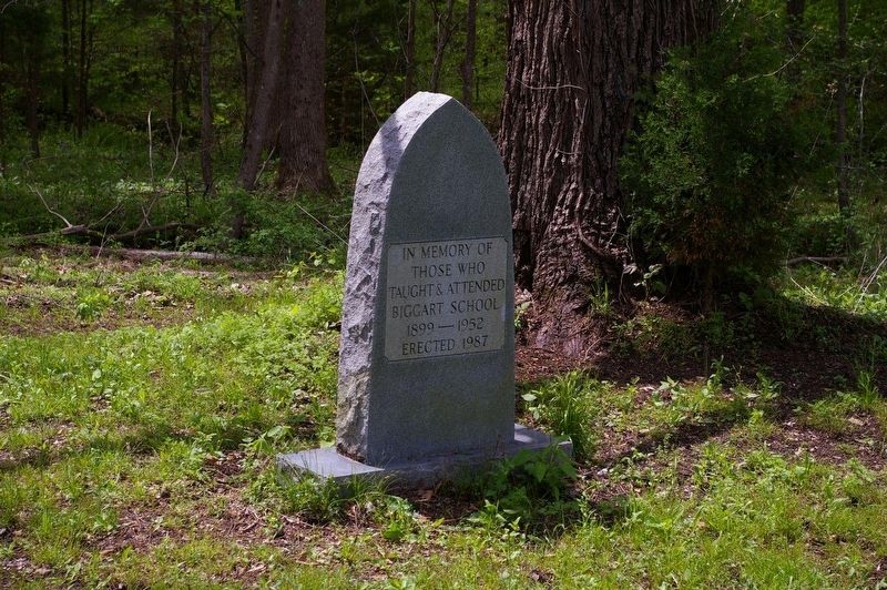 Biggart School Marker image. Click for full size.