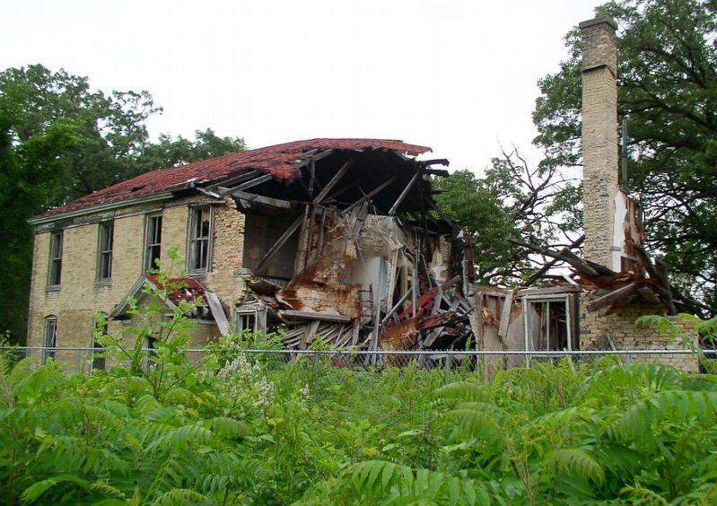The partially collapsed Quartermaster Shops in 2010. Click for full size. The partially collapsed Quartermaster Shops in 2010 image. Click for full size.