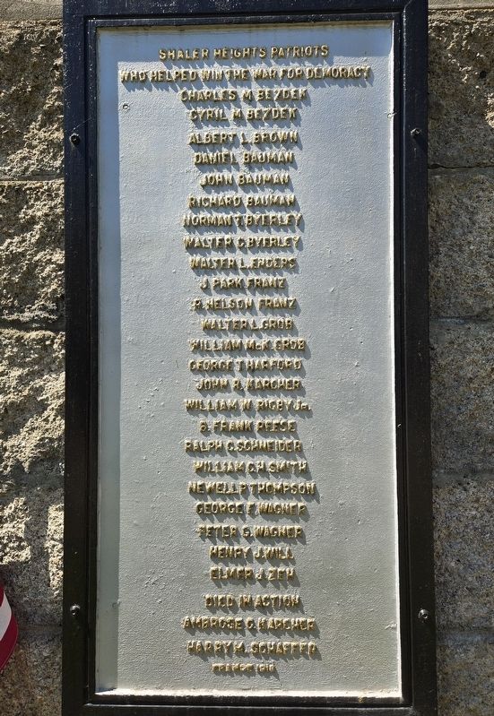 Shaler Heights Patriots Marker. Click for full size. Shaler Heights Patriots Marker image. Click for full size.