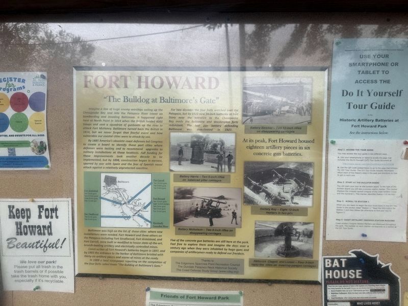 Fort Howard Marker. Click for full size. Fort Howard Marker image. Click for full size.
