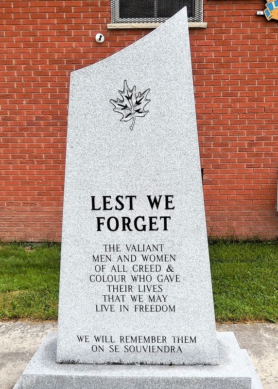 Lest We Forget Marker image. Click for full size.