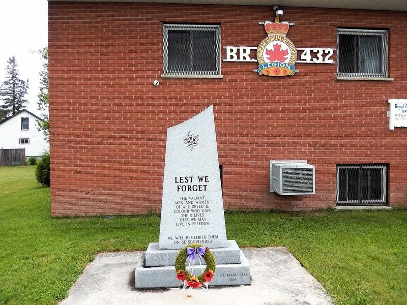 Lest We Forget Memorial image. Click for full size.