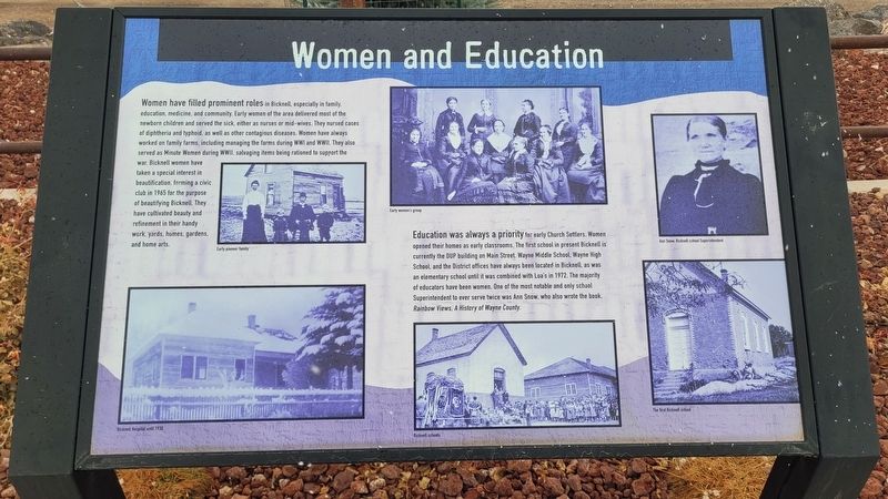 Women and Education Marker. Click for full size. Women and Education Marker image. Click for full size.