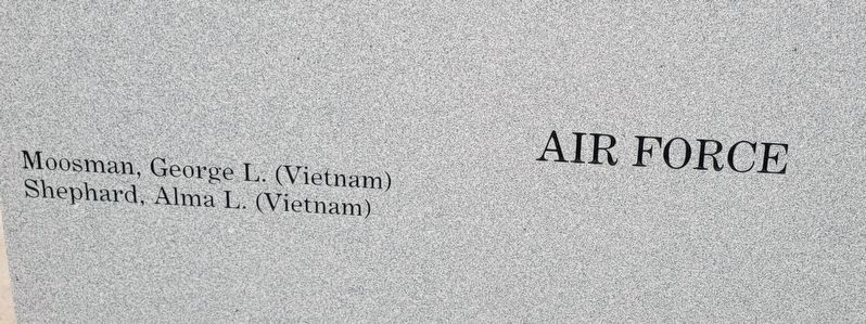 Bicknell Veterans Memorial - Reverse Right Panel image. Click for full size.