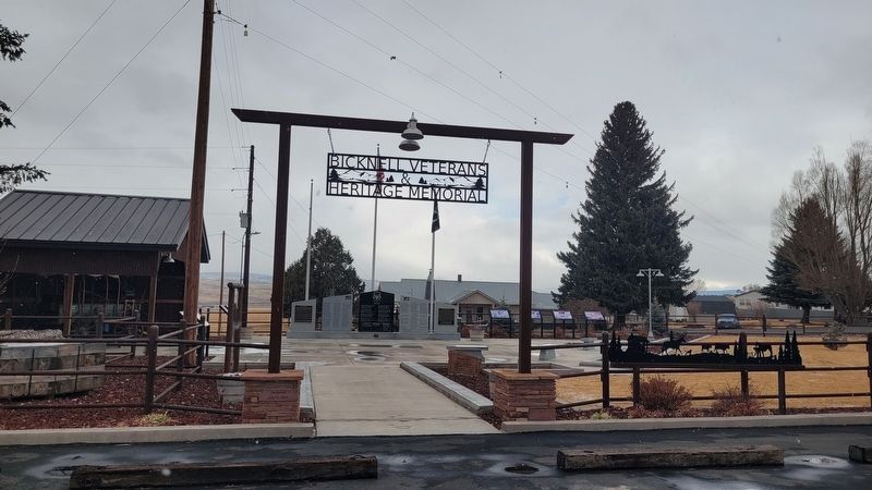 The entrance to the Bicknell Veterans & Heritage Memorial Park image. Click for full size.