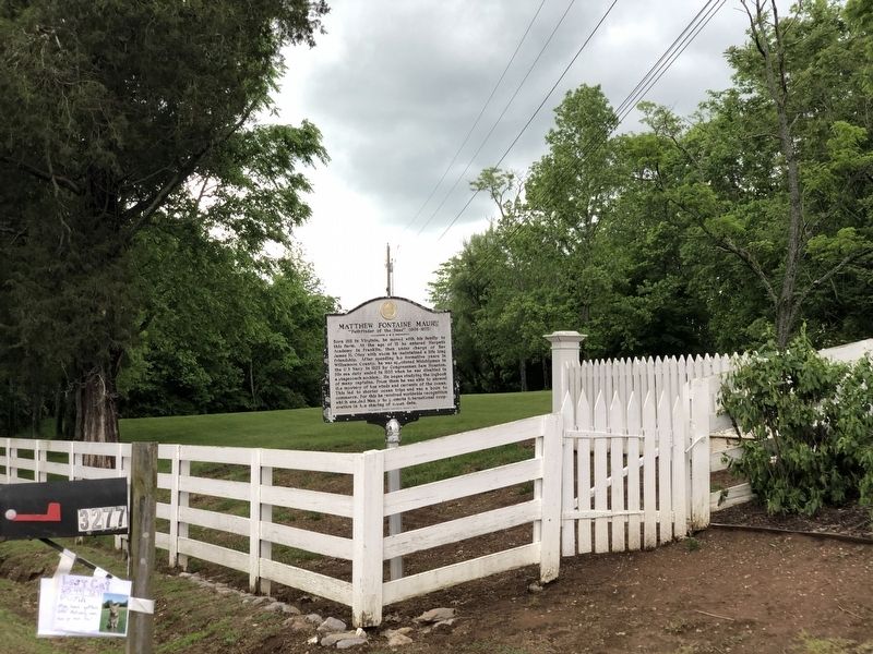 Matthew Fontaine Maury Marker. Click for full size. Matthew Fontaine Maury Marker image. Click for full size.