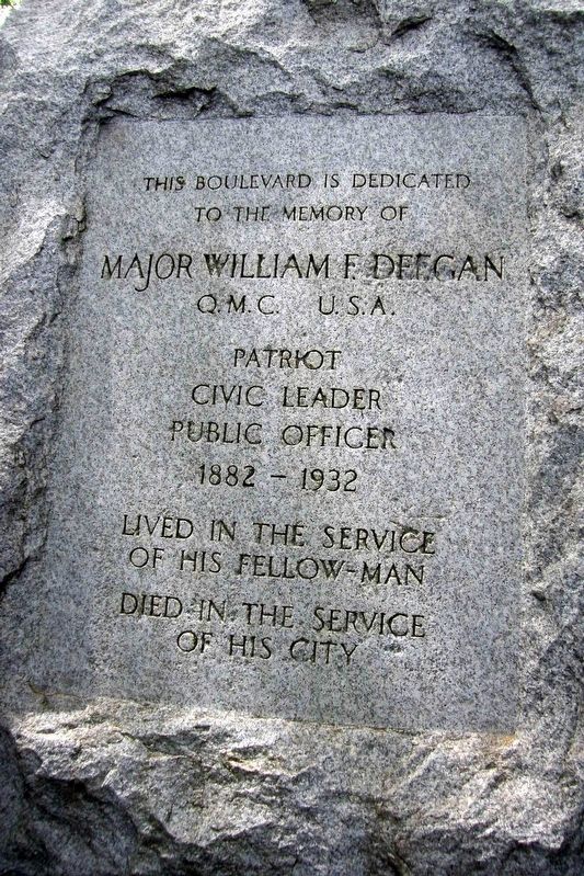 Major William F. Deegan Marker. Click for full size. Major William F. Deegan Marker image. Click for full size.