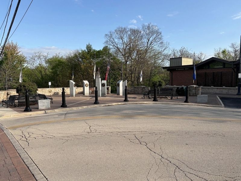 Oswego Veterans Memorial Plaza image. Click for full size.