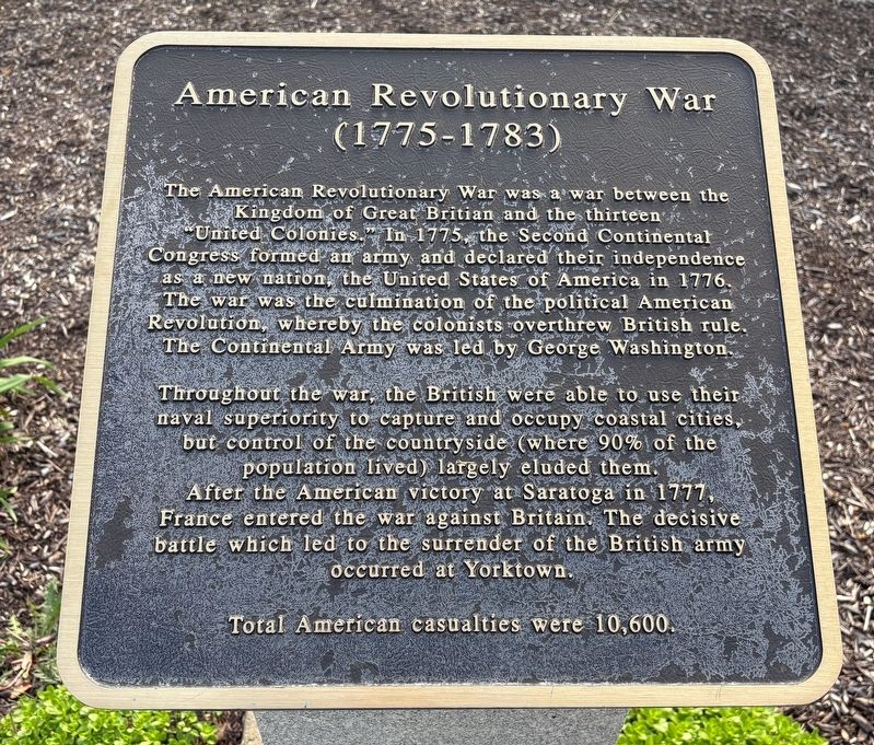 American Revolutionary War Marker image. Click for full size.