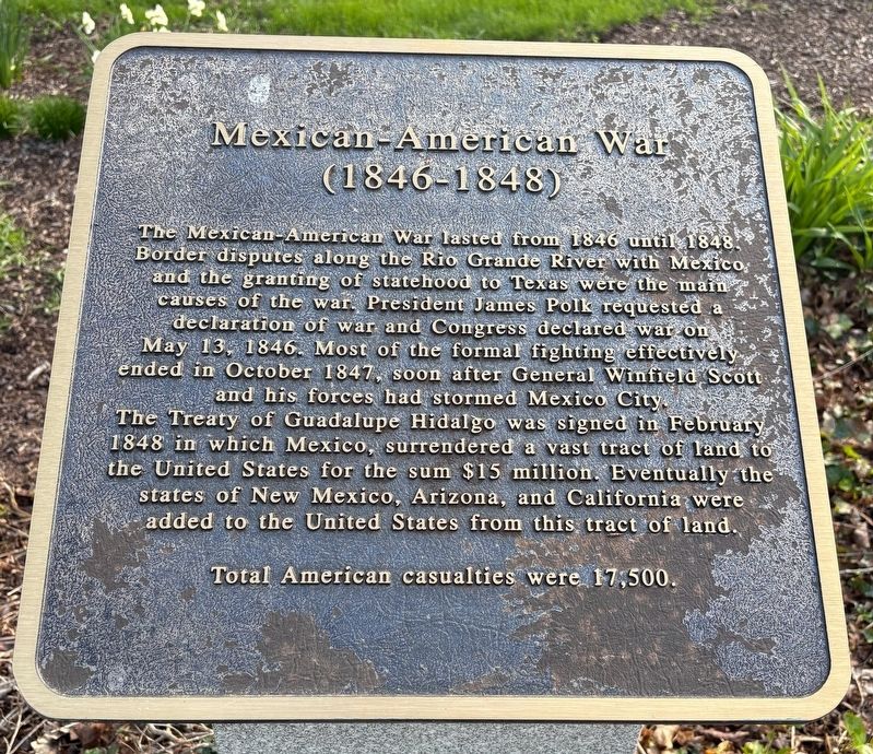 Mexican-American War Marker. Click for full size. Mexican-American War Marker image. Click for full size.