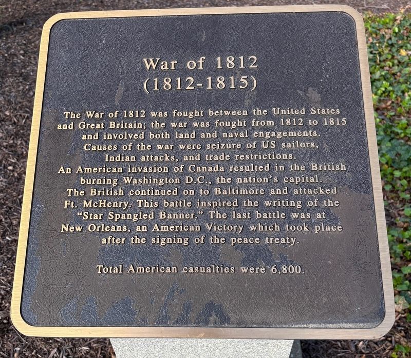 War of 1812 Marker image. Click for full size.