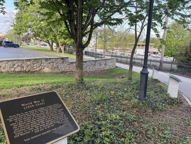 World War II Marker. Click for full size. World War II Marker image. Click for full size.