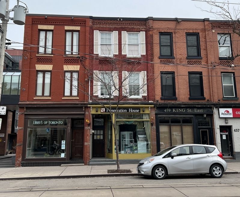 461 King Street East, 2025. Click for full size. 461 King Street East, 2025 image. Click for full size.