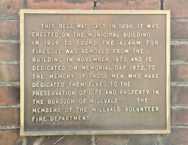 Borough of Millvale Bell Marker. Click for full size. Borough of Millvale Bell Marker image. Click for full size.
