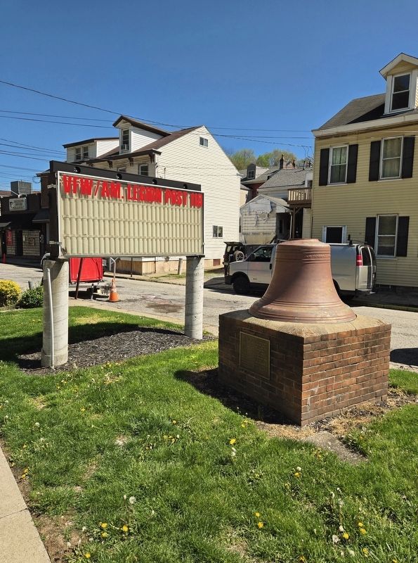 Borough of Millvale Bell and Marker. Click for full size. Borough of Millvale Bell and Marker image. Click for full size.
