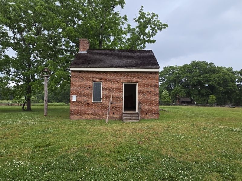 Brick Kitchen Building. Marker is at the far left. image. Click for full size.
