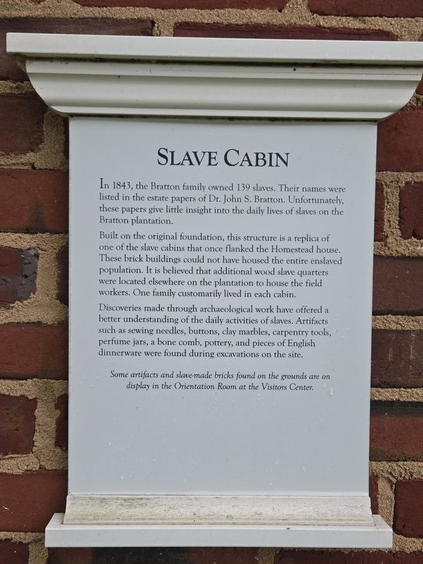 Slave Cabin Marker. Click for full size. Slave Cabin Marker image. Click for full size.