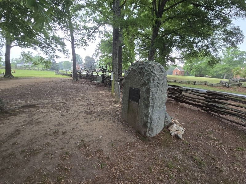 Battle of Huck's Defeat Marker on the left looking south on Brattonsville Rd. Click for full size. Battle of Huck's Defeat Marker on the left looking south on Brattonsville Rd image. Click for full size.