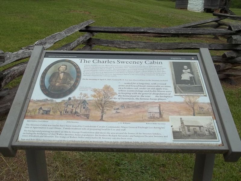 The Charles Sweeney Cabin Marker. Click for full size. The Charles Sweeney Cabin Marker image. Click for full size.