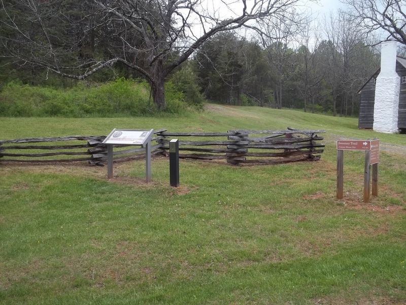 The Charles Sweeney Cabin Marker. Click for full size. The Charles Sweeney Cabin Marker image. Click for full size.