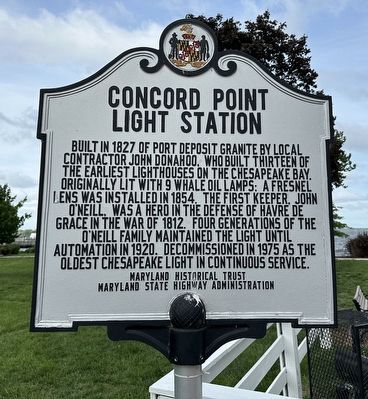 Concord Point Light Station Marker image. Click for full size.