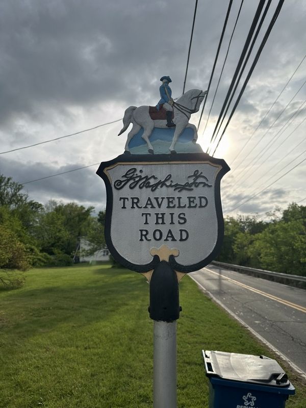 Geo Washington Traveled This Road Marker image. Click for full size.