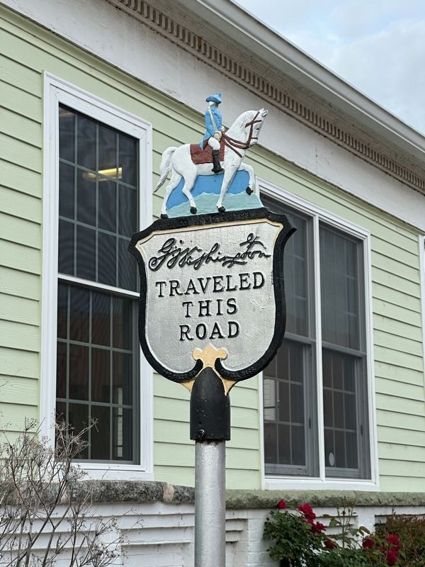 Geo Washington Traveled This Road Marker image. Click for full size.