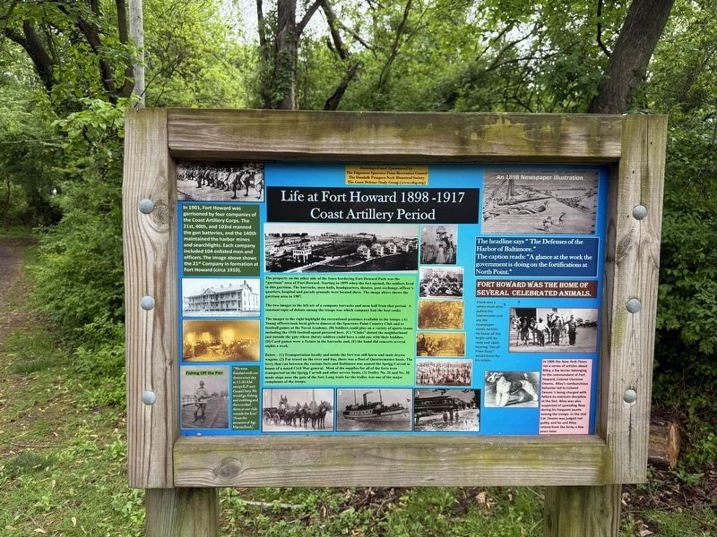 Life at Fort Howard 1898-1917 Marker image. Click for full size.
