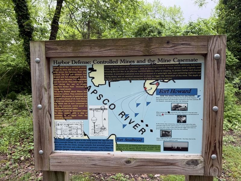 Harbor Defense: Controlled Mines and the Mine Casemate Marker. Click for full size. Harbor Defense: Controlled Mines and the Mine Casemate Marker image. Click for full size.